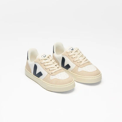 V-10 LEATHER WHITE NAUTICO ALMOND