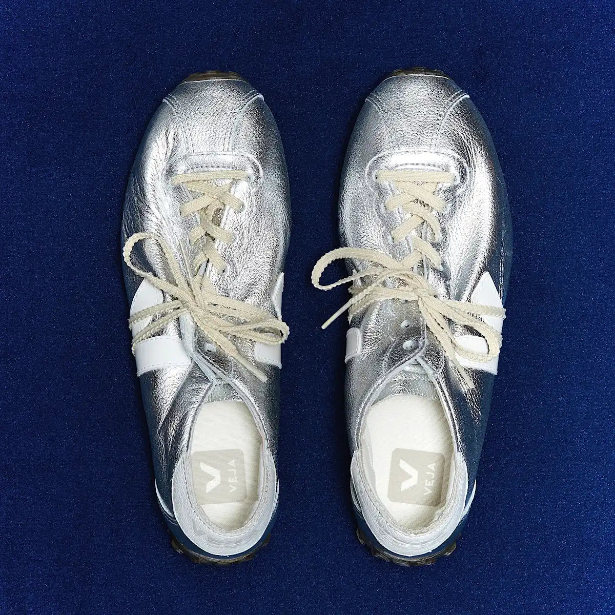 CATEYES LEATHER SILVER WHITE