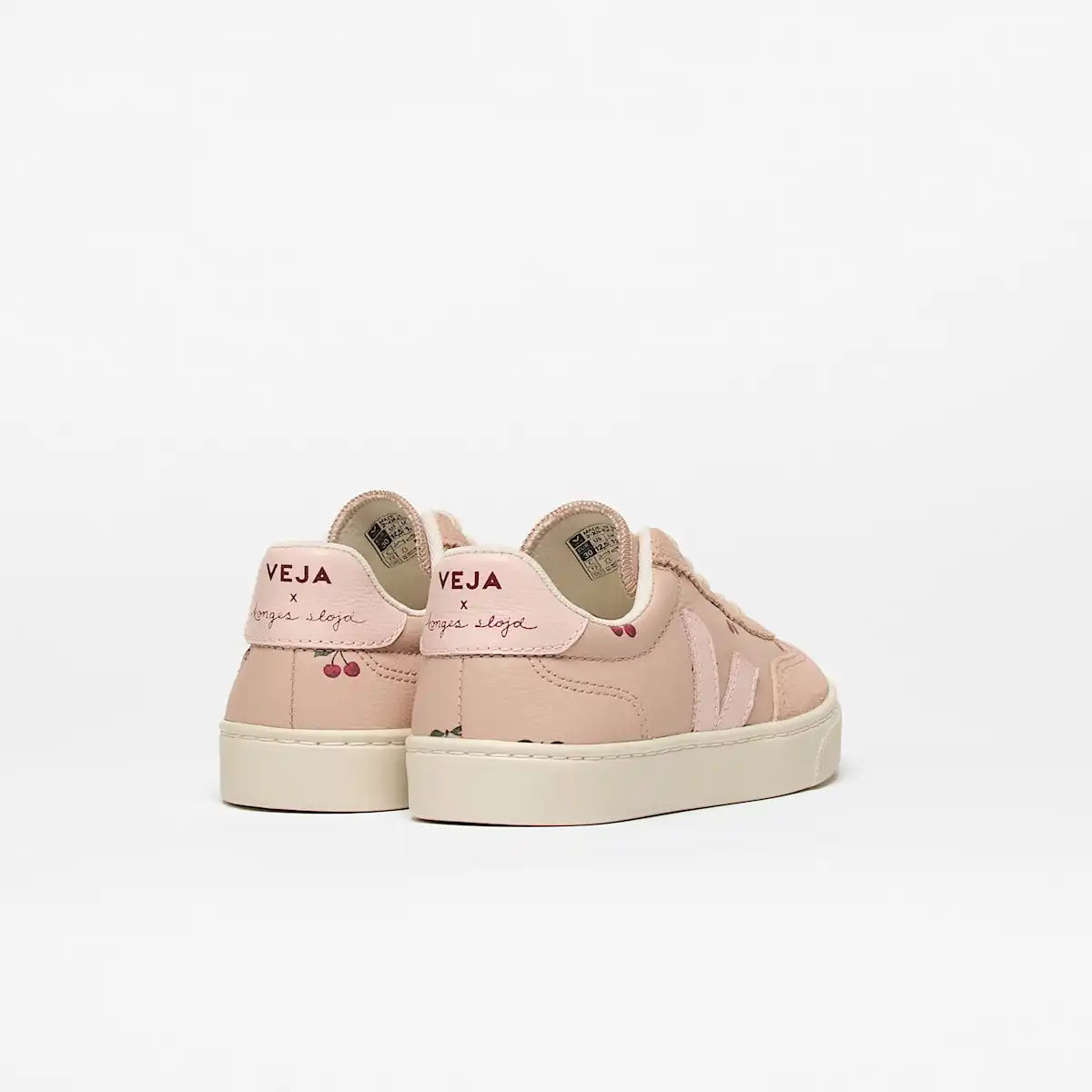 VOLLEY ELASTIC LACES LEATHER VEJA X KONGES SLØJD CHERRY
