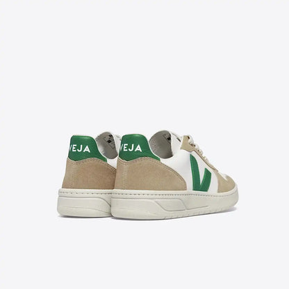 V-10 LEATHER WHITE EMERAUDE SAHARA