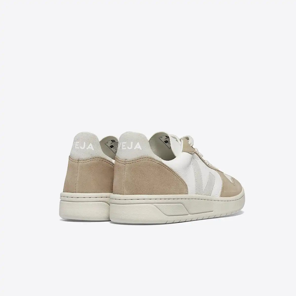 V-10 LEATHER WHITE NATURAL SAHARA